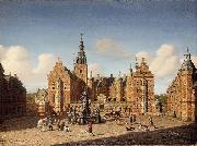 heinrich hansen Fredriksborg_Slott:_Den_kongelige_falke_jagt oil painting artist